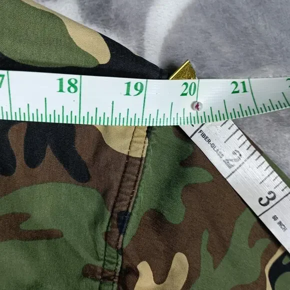 Gap Jacket Youth 2XL Green Camo Anorak Hooded 1/4 Zip Pockets Military Teen - Picture 8 of 14